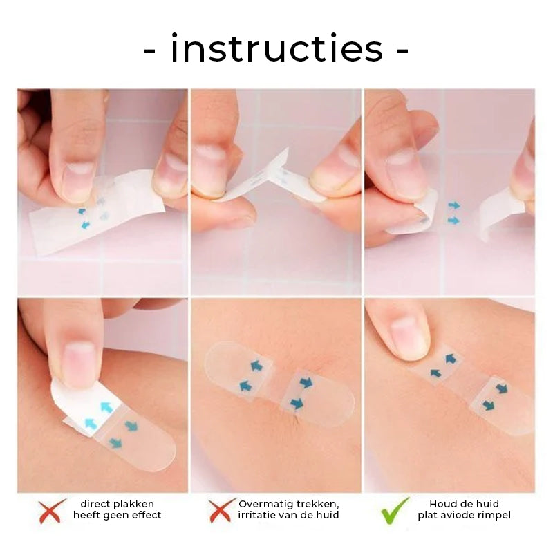 Facelift Tape | Invisible Slim Waterproof Adhesive | 40 Pieces | Instant Skin Firming