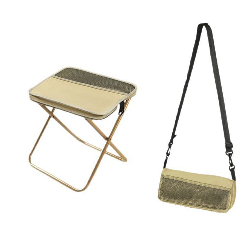 Foldable Backpack Stool | Compact Portable Seat | Aluminum Frame | Supports 330 lb