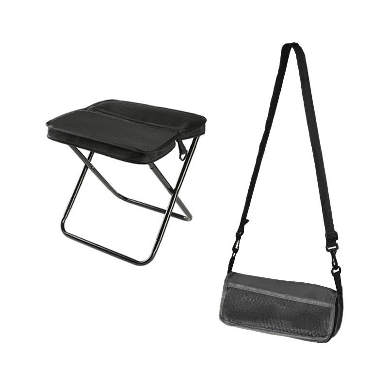 Foldable Backpack Stool | Compact Portable Seat | Aluminum Frame | Supports 330 lb
