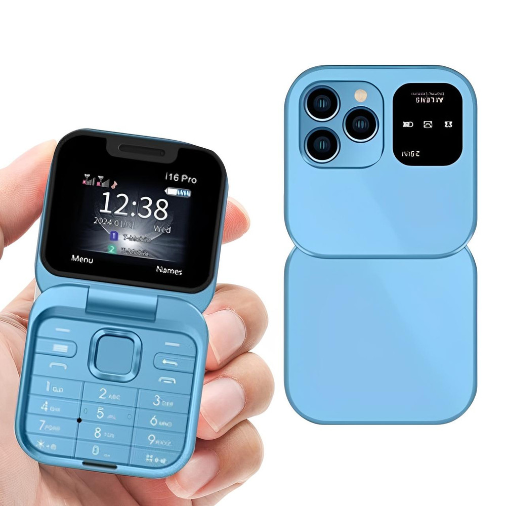 Foldable Flip Phone | Dual SIM & TF Card Support | 1.77 in HD Screen