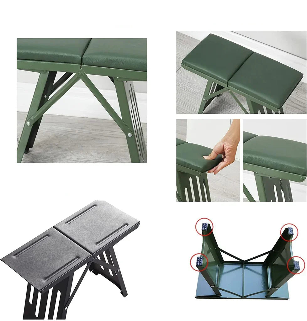 Folding Camping Chair | Adjustable Back Support | Polyester & Steel Frame | 120 kg Capacity