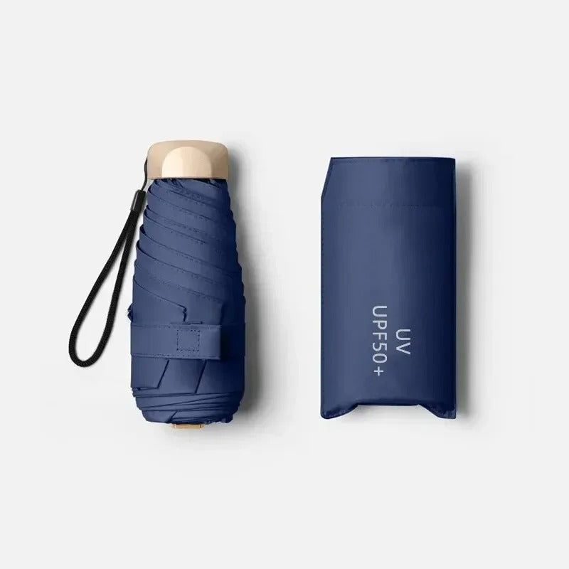 Folding Mini Umbrella | UV-Blocking & Wind-Resistant | 19 cm Collapsed | Travel-Friendly
