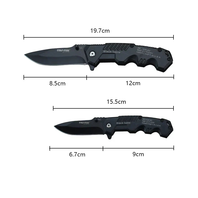 Folding Tactical Survival Knife | Stainless Steel Blade | Ergonomic Grip & Compact EDC | Outdoor Use