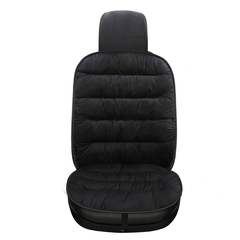 Front Car Seat Cushion Pad | Quilted Short Plush | 19.1 in x 40.6 in | Comfortable Fit