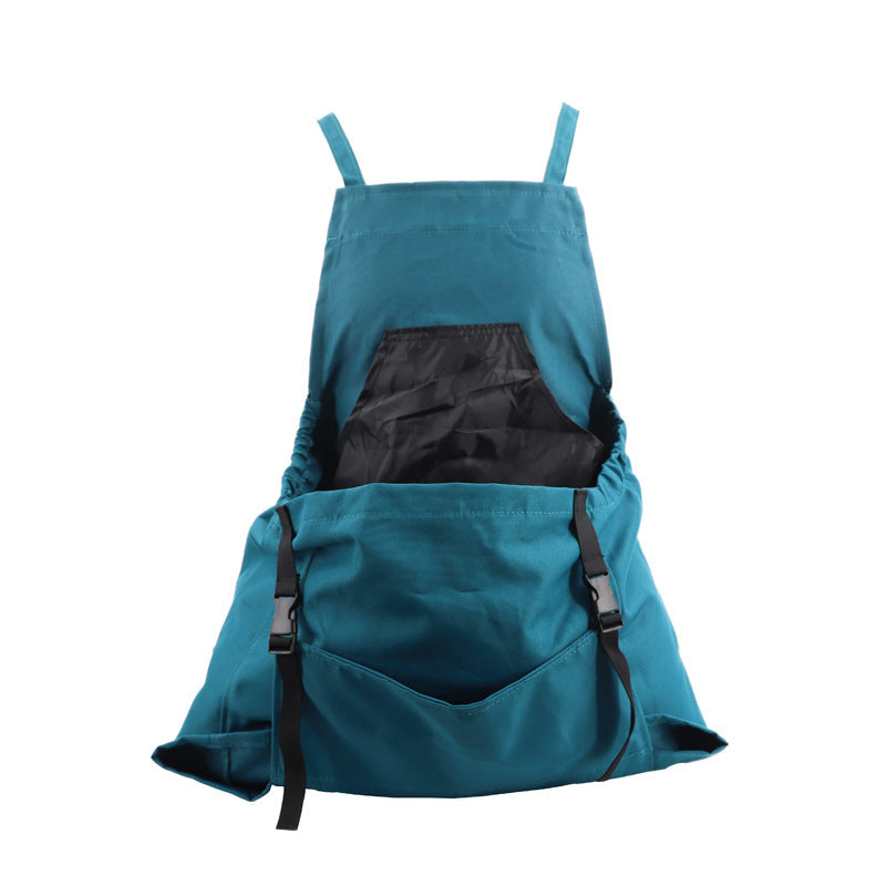 Gardening Apron | Waterproof Oxford Fabric | Chest & Kangaroo Pockets | Adjustable Cross-Back Fit