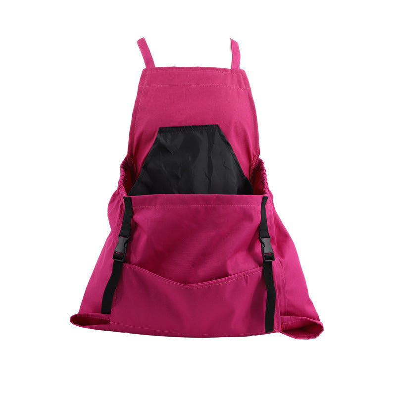 Gardening Apron | Waterproof Oxford Fabric | Chest & Kangaroo Pockets | Adjustable Cross-Back Fit