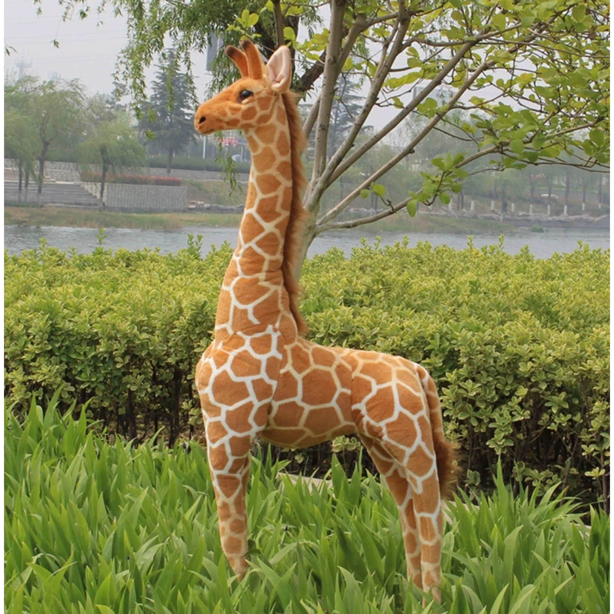 Giant Plush Giraffe Toy for Kids | Oversized Realistic Design | Ultra-Soft Plush Cuddly Companion