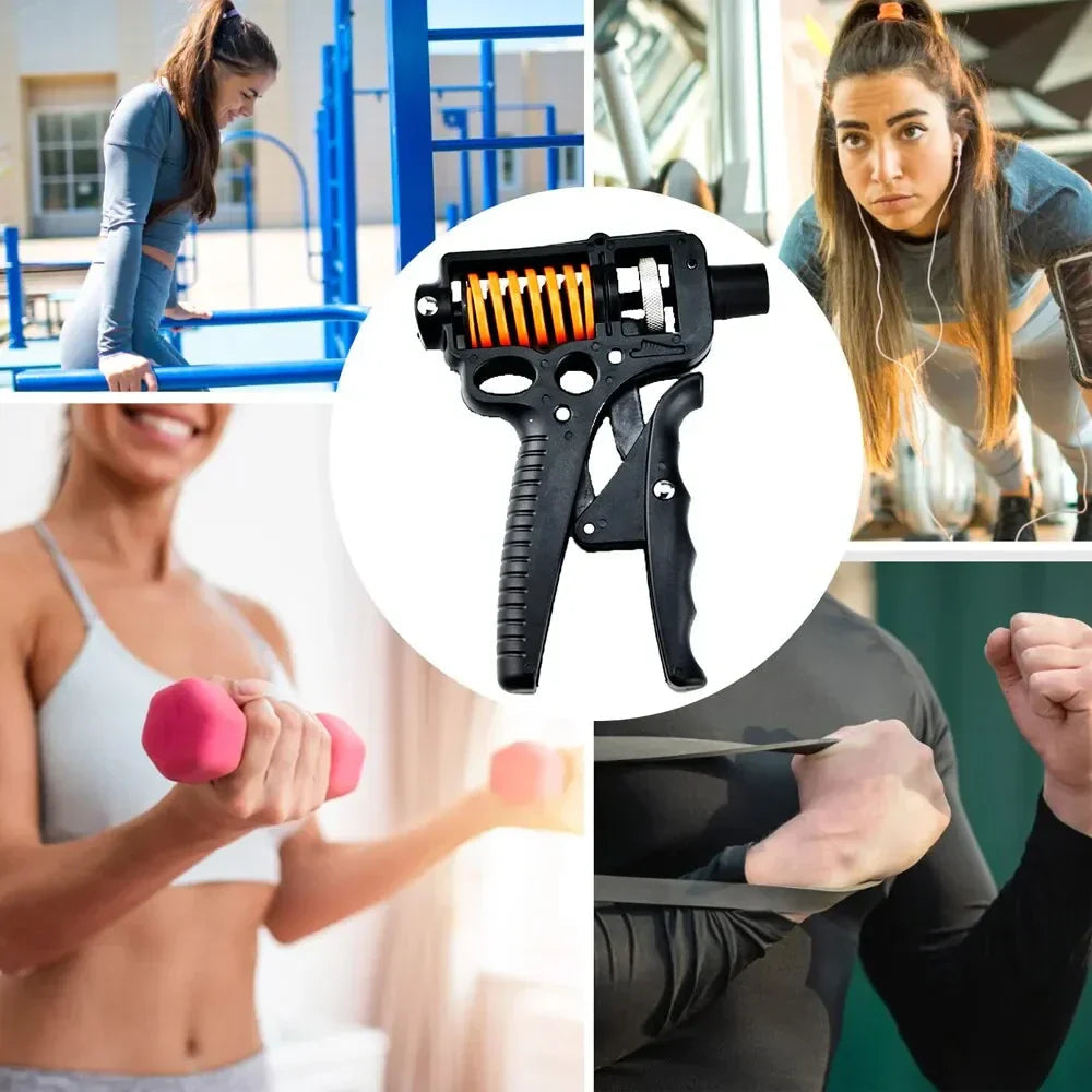Hand Grip Strengthener | Adjustable 5-165kg Resistance | Steel Spring Construction
