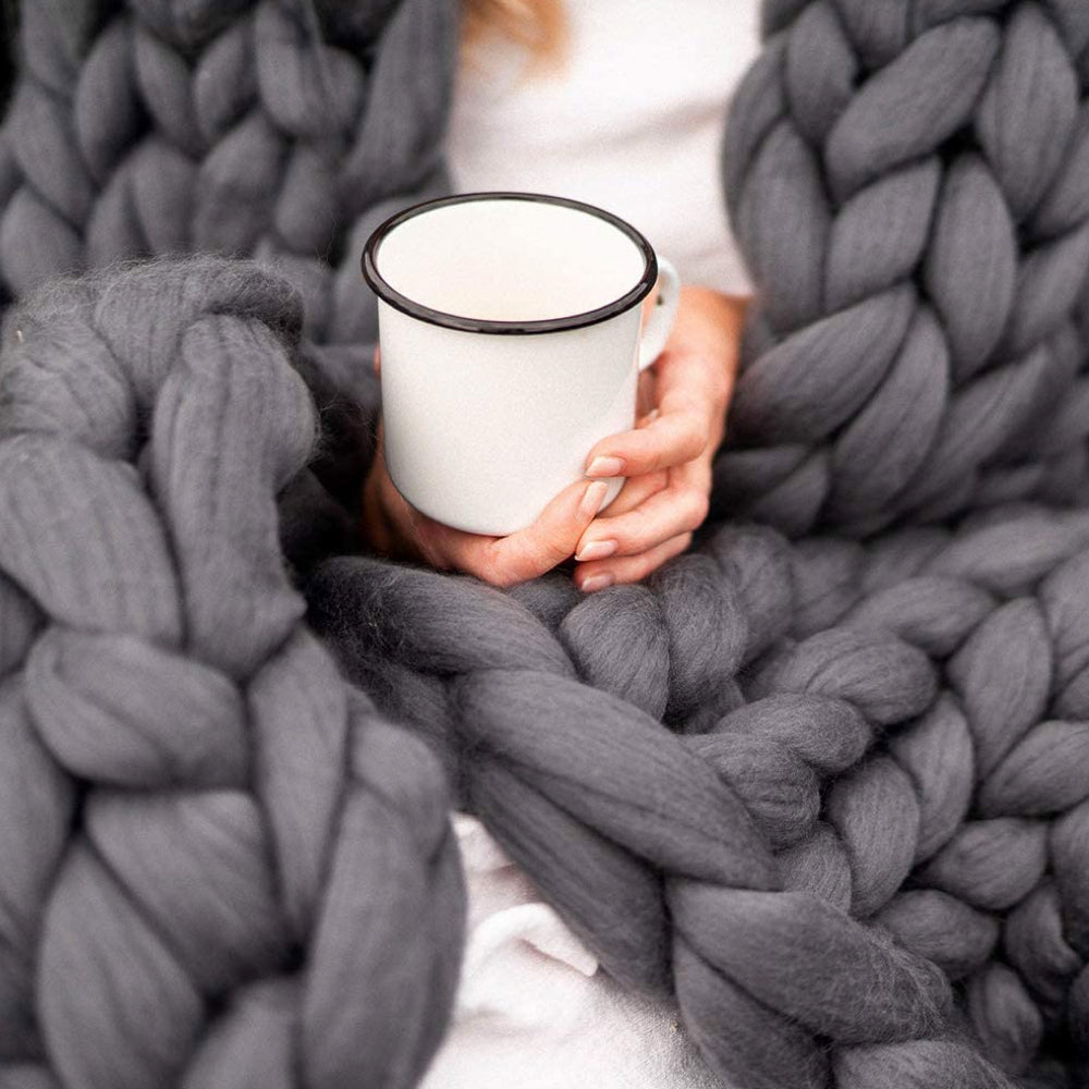 Hand-Knitting Yarn | XXL Chunky Fluffy | 1000 g Skein | Quick Projects