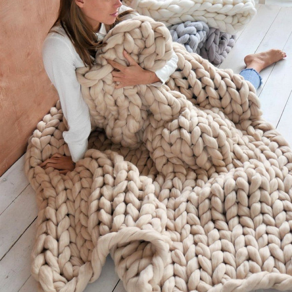Hand-Knitting Yarn | XXL Chunky Fluffy | 1000 g Skein | Quick Projects