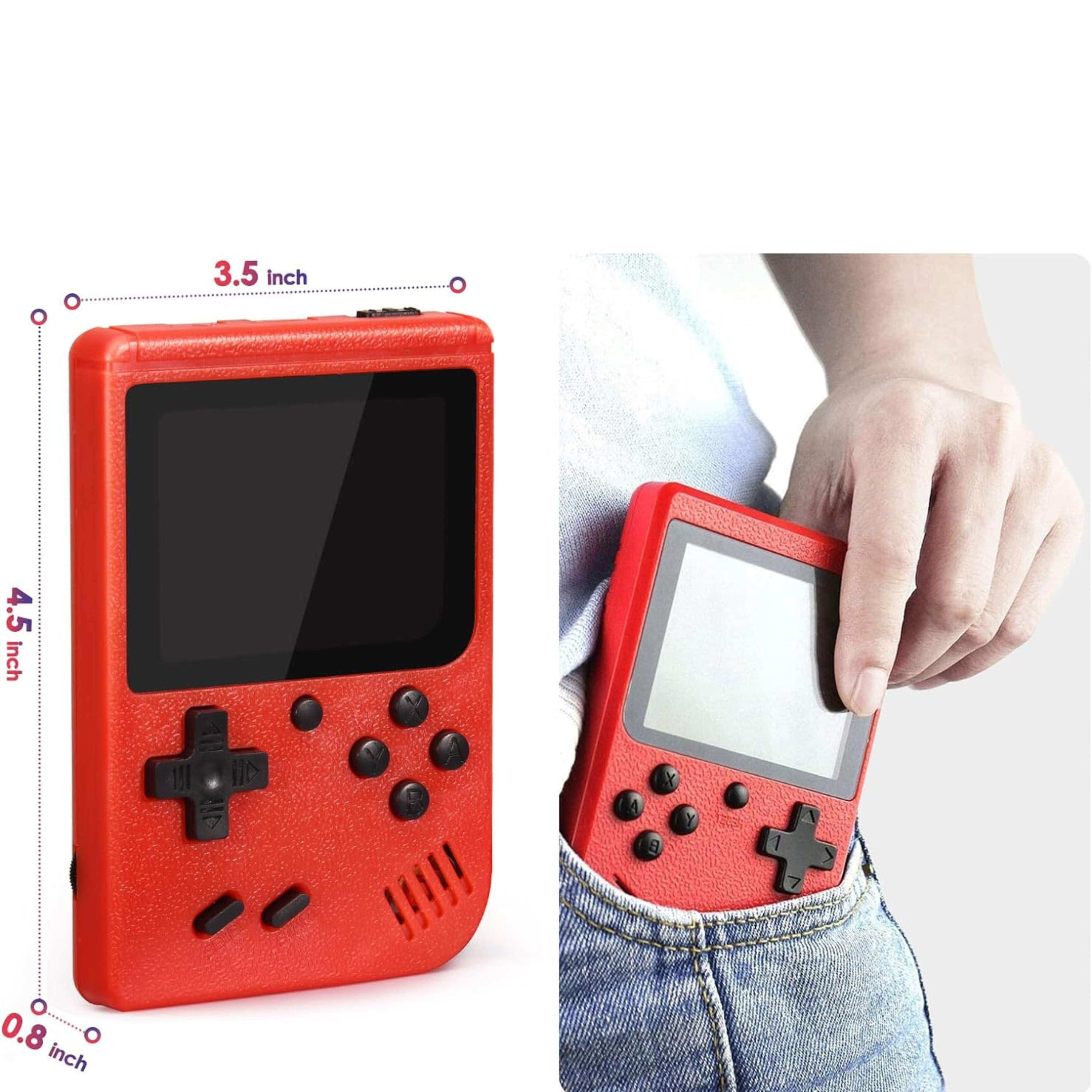 Handheld Retro Game Console | Portable HDMI Plug-and-Play | 400+ Classic Games