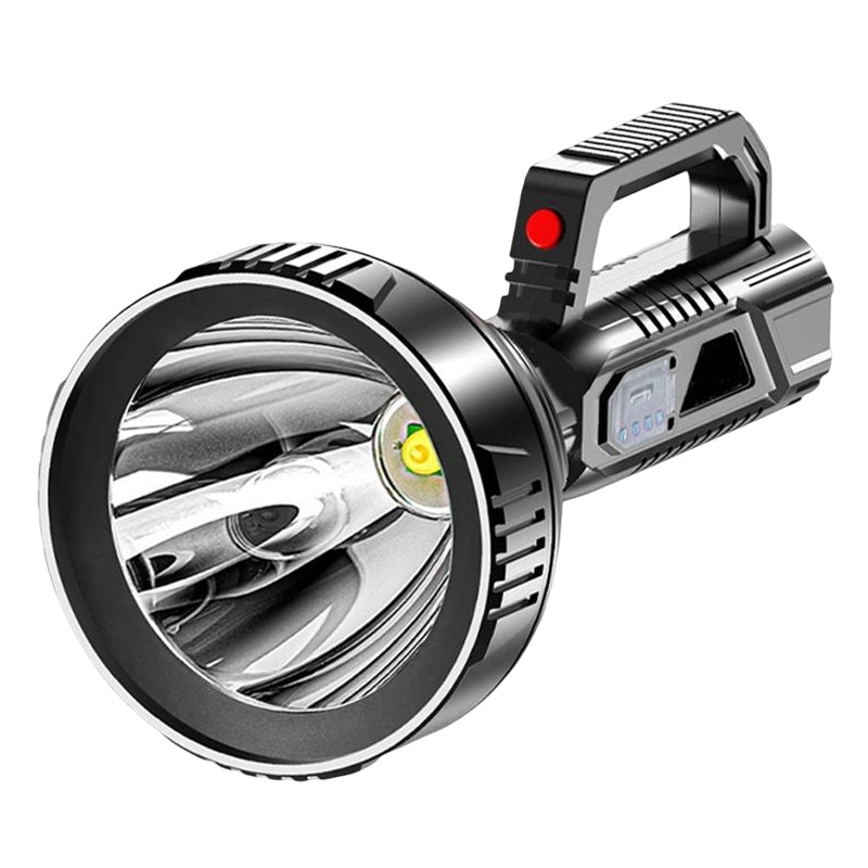 Handheld Spotlight Flashlight | Super Bright & Long-Range | USB Rechargeable with Power Bank