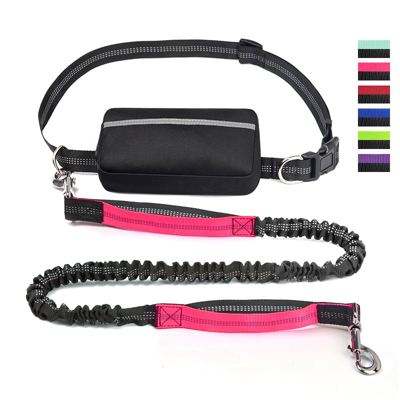 Hands-Free Dog Leash | Shock-Absorbing Bungee | Adjustable Hip Belt with Pockets | Comfortable Fit