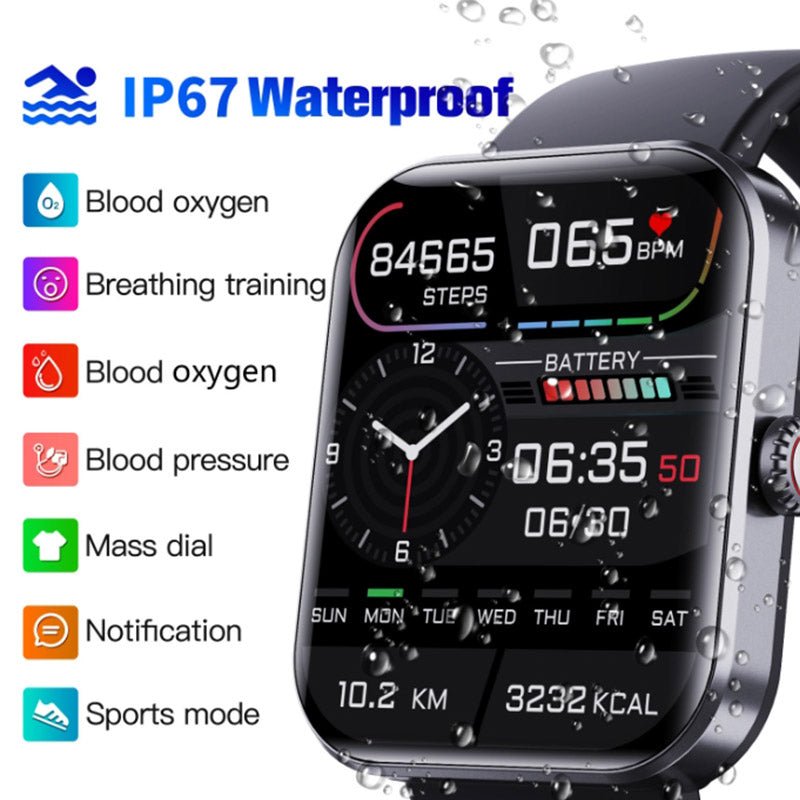 Health Tracker Watch | Heart Rate, BP & SpO2 | Sleep & Activity | 5-Day Battery