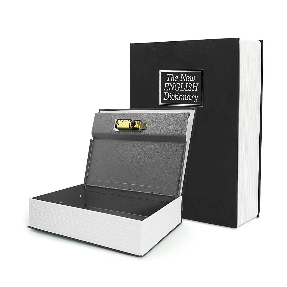 Hidden Book Safe | Locking Diversion Vault | Metal Construction & Includes 2 Keys | Travel Size