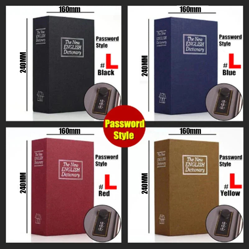 Hidden Book Safe | Locking Diversion Vault | Metal Construction & Includes 2 Keys | Travel Size