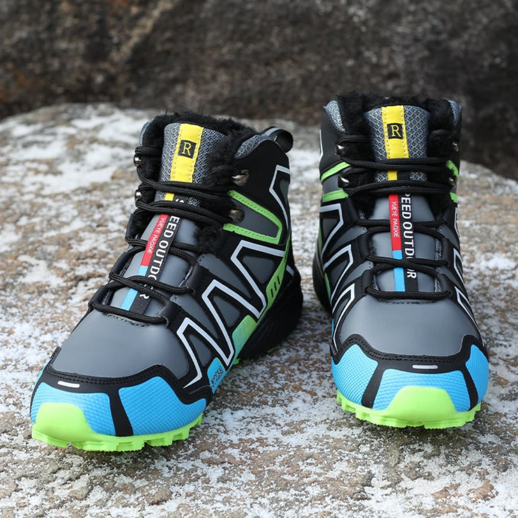 Hiking Boots | Waterproof Ankle Design & Non-Slip Sole | Lace-Up Closure | Insulated Warmth