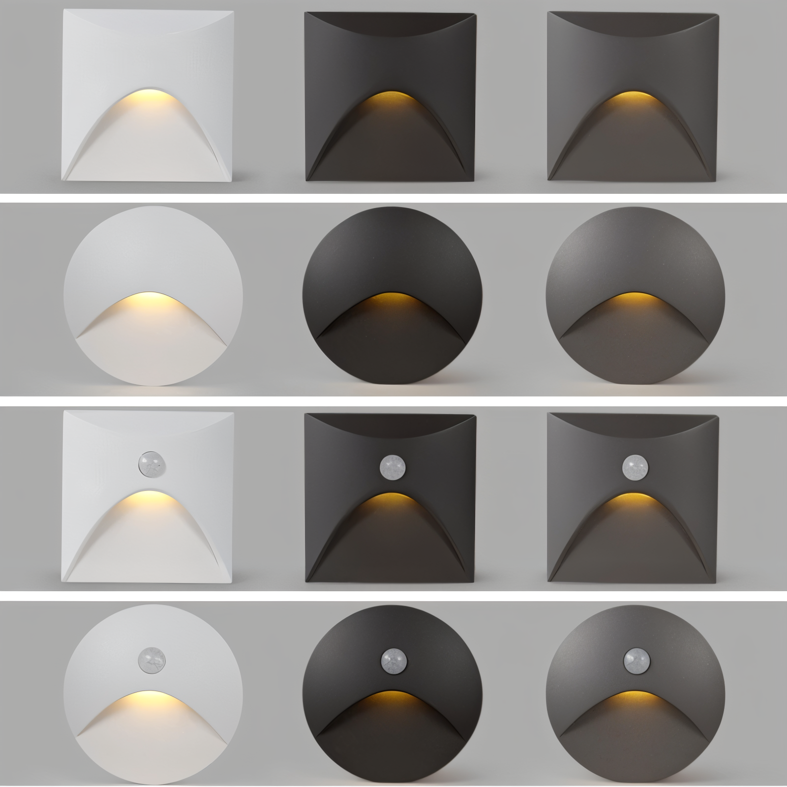 Indoor/Outdoor Wall Light | Motion Sensor | Aluminum Housing & LED | Energy Efficient