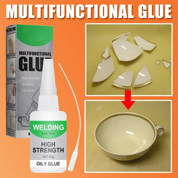 Instant Adhesive | Super-Strong Fast-Curing Bond | Multi-Surface 50ml | Invisible Repair