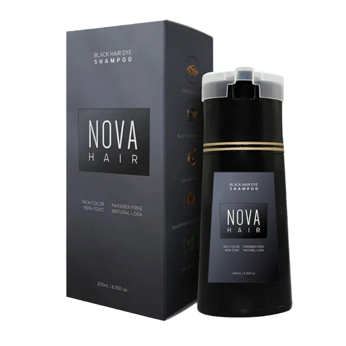 Instant Color Shampoo | Quick Root Touch-Up & Color Refresh | 200ml Hydrating Formula