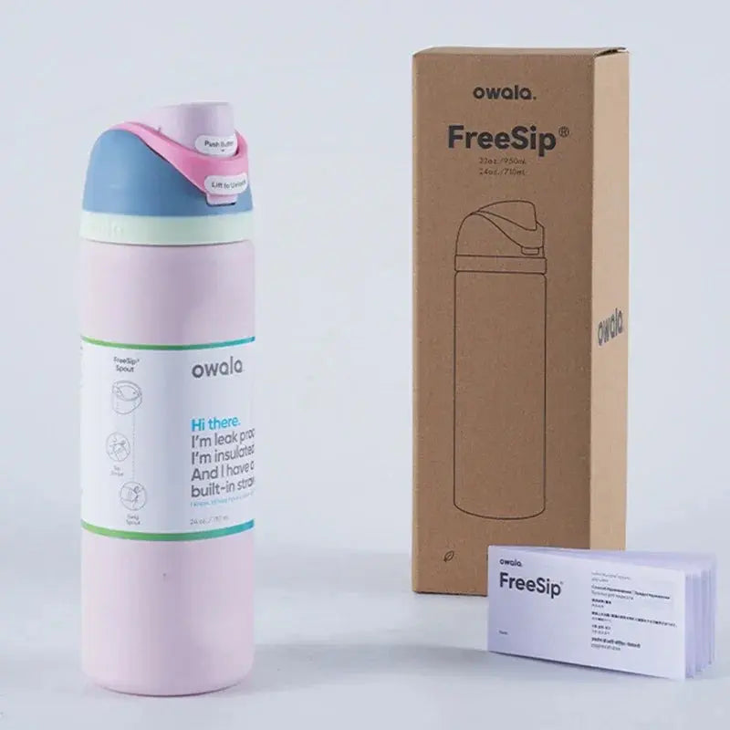 Insulated Water Bottle 24 oz | Leakproof Flip Spout | Stainless Steel, BPA-Free | Gym & Travel