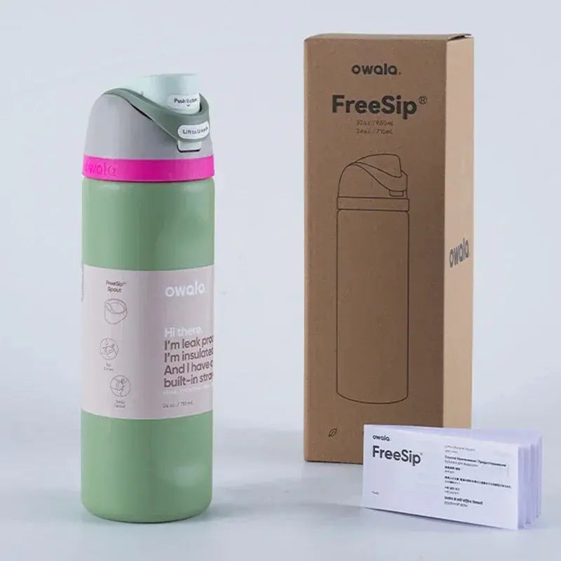 Insulated Water Bottle 24 oz | Leakproof Flip Spout | Stainless Steel, BPA-Free | Gym & Travel