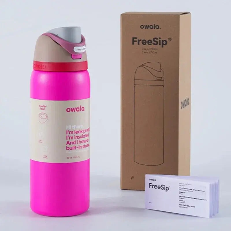 Insulated Water Bottle 24 oz | Leakproof Flip Spout | Stainless Steel, BPA-Free | Gym & Travel