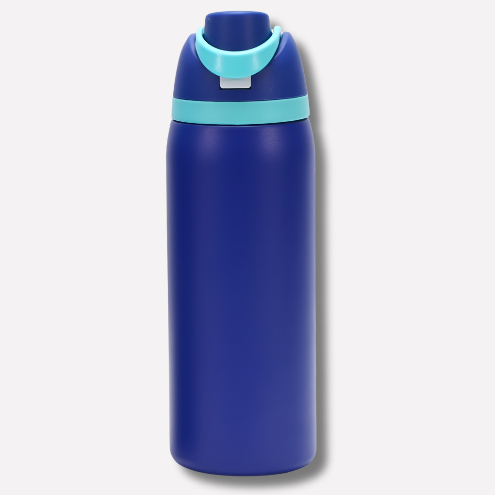 Insulated Water Bottle | Built-In Straw | Stainless Steel & Leak-Proof Lid