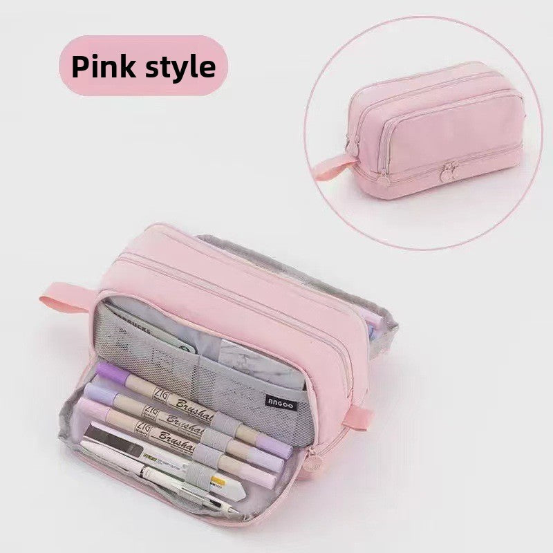 Kids Pencil Case | 180° Full Opening | Stain-Resistant Shell | Organized Storage