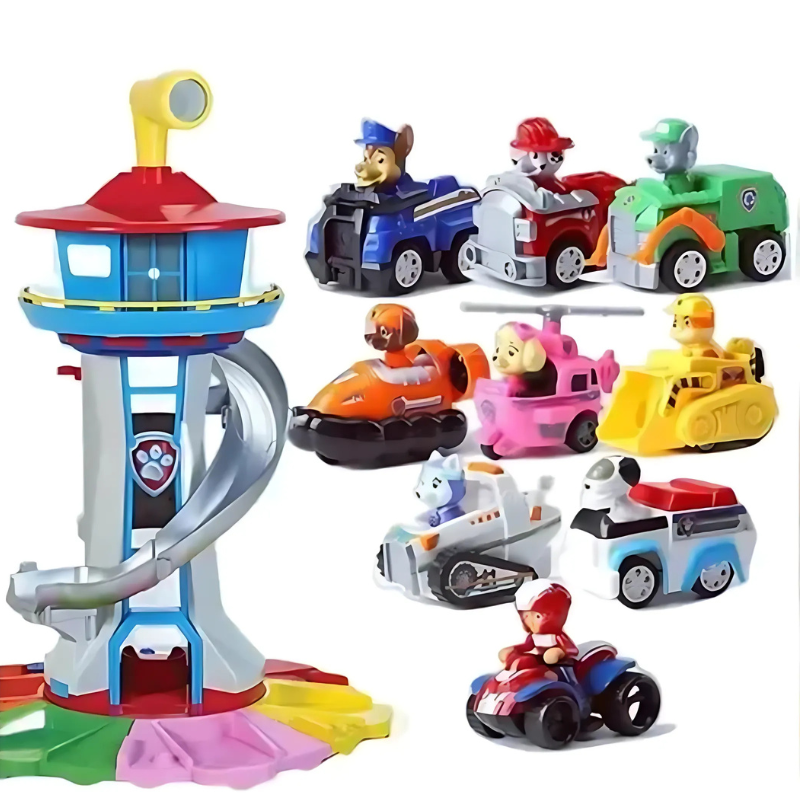 Kids Play Tower Set | Adventure Theme with Vehicles & Figures | Durable Non-Toxic Plastic