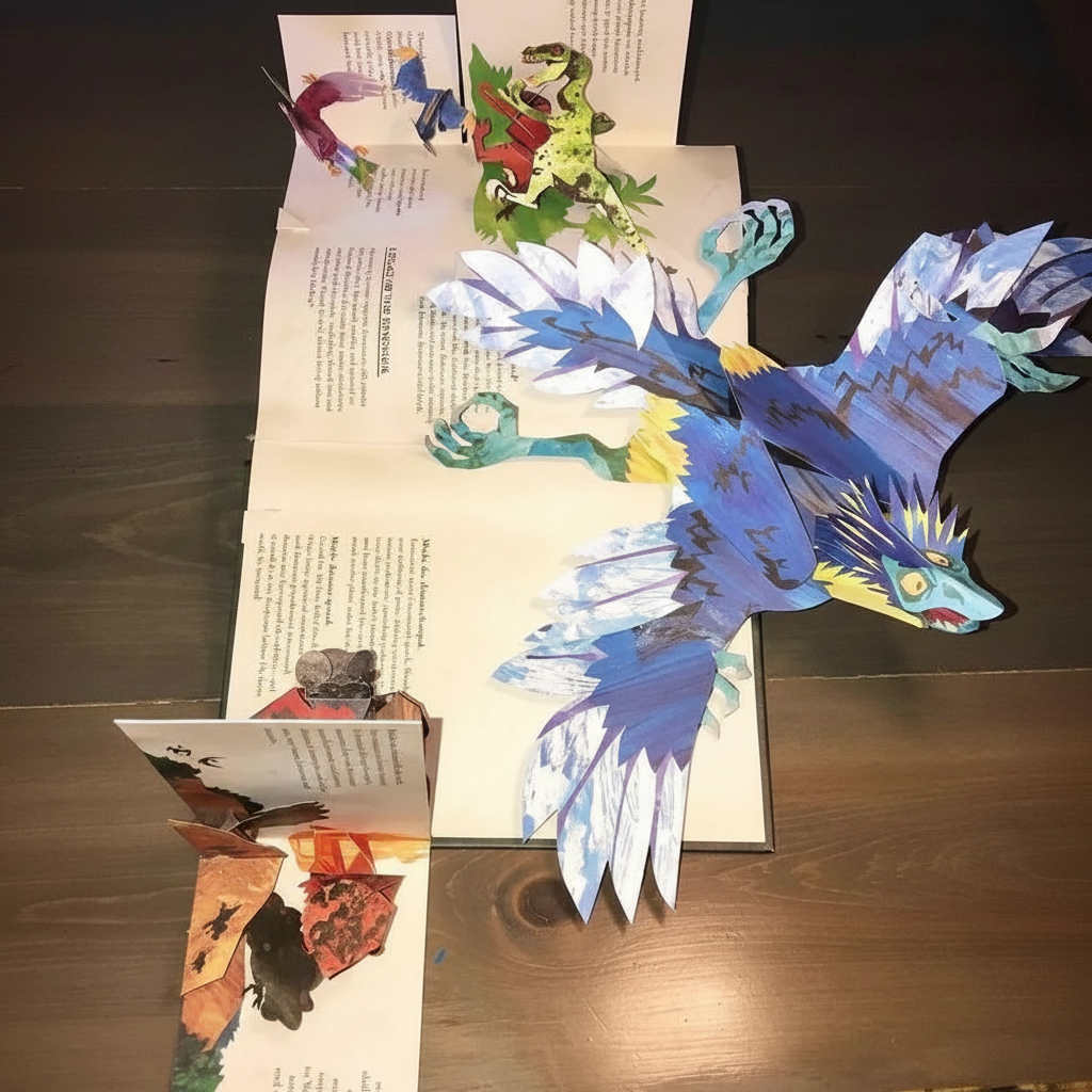 Kids Pop-Up Book | 3D Dinosaur Adventure | Sturdy Pages & Colorful Illustrations