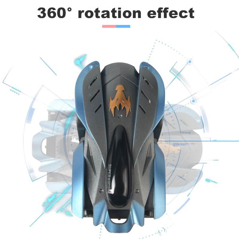Kids Remote Control Stunt Car | Wall & Ceiling Climbing | 360° Stunts & LED Lights
