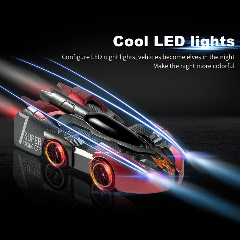 Kids Remote Control Stunt Car | Wall & Ceiling Climbing | 360° Stunts & LED Lights
