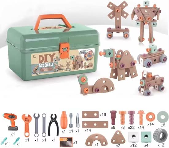 Kids Tool Set | 100-Piece Building Playset | Realistic Tools & Durable Design