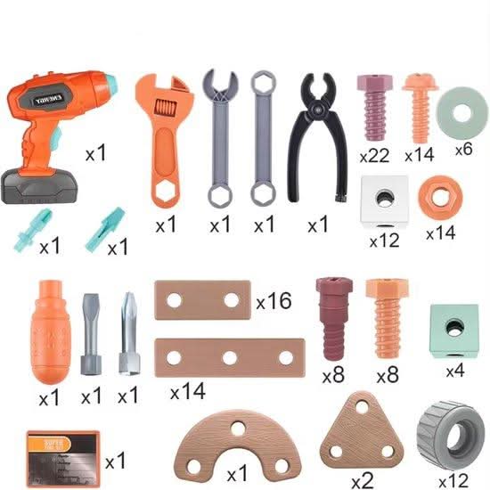 Kids Tool Set | 100-Piece Building Playset | Realistic Tools & Durable Design