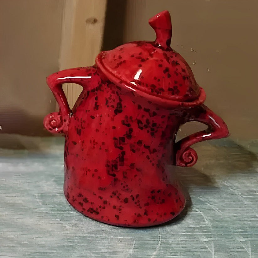 Kitchen Canister | Playful Hands-on-Hips Design | 6.7×7.9 in | Durable Design