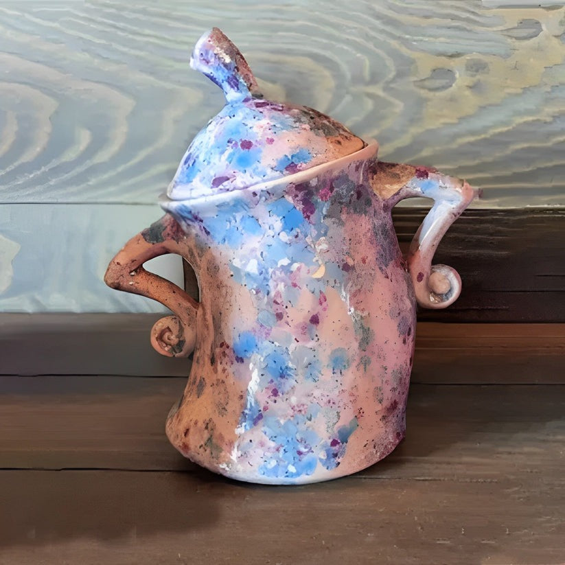 Kitchen Canister | Playful Hands-on-Hips Design | 6.7×7.9 in | Durable Design