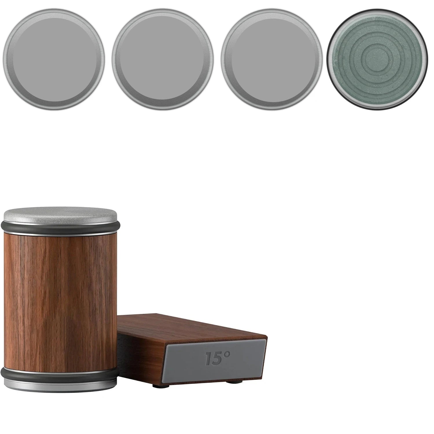 Kitchen Knife Sharpener | Dual-Angle Roller Design | Magnetic Holder Included | Space-Saving