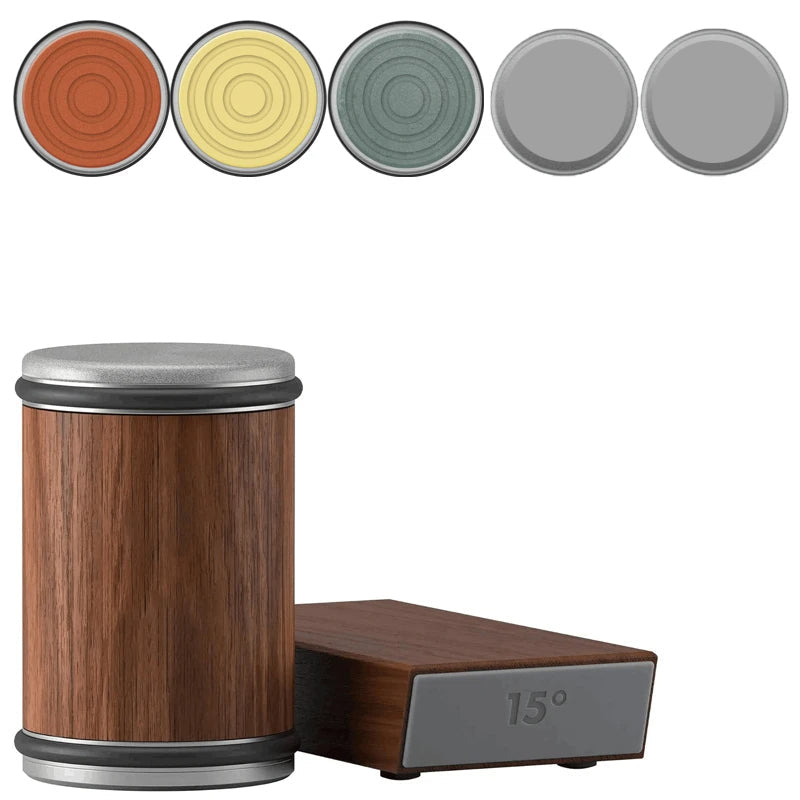 Kitchen Knife Sharpener | Dual-Angle Roller Design | Magnetic Holder Included | Space-Saving