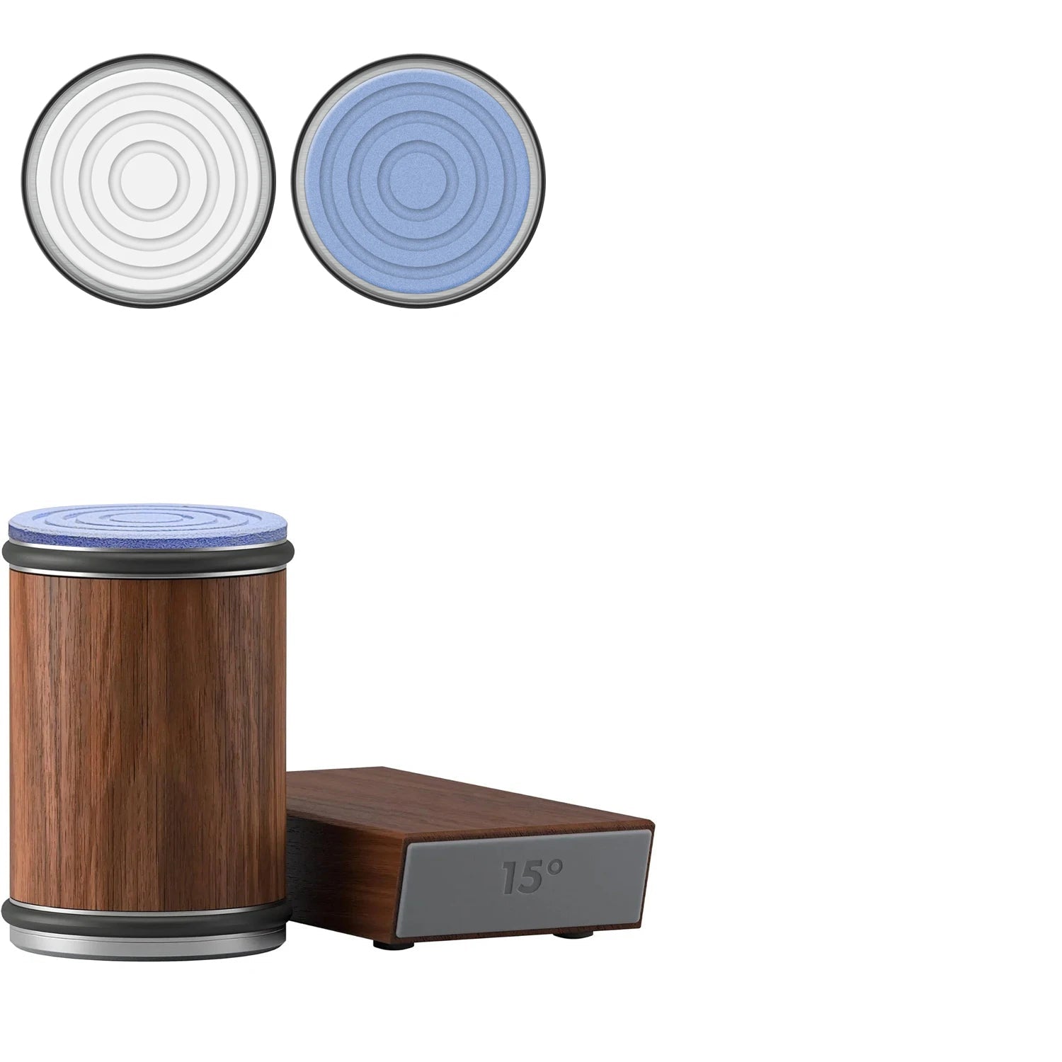Kitchen Knife Sharpener | Dual-Angle Roller Design | Magnetic Holder Included | Space-Saving