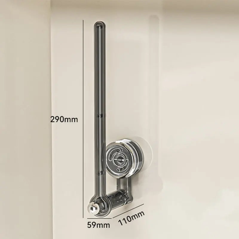 Kitchen Roll Holder | Vacuum Suction Cup Mount & Drill-Free | 180° Rotating Design | Space-Saving