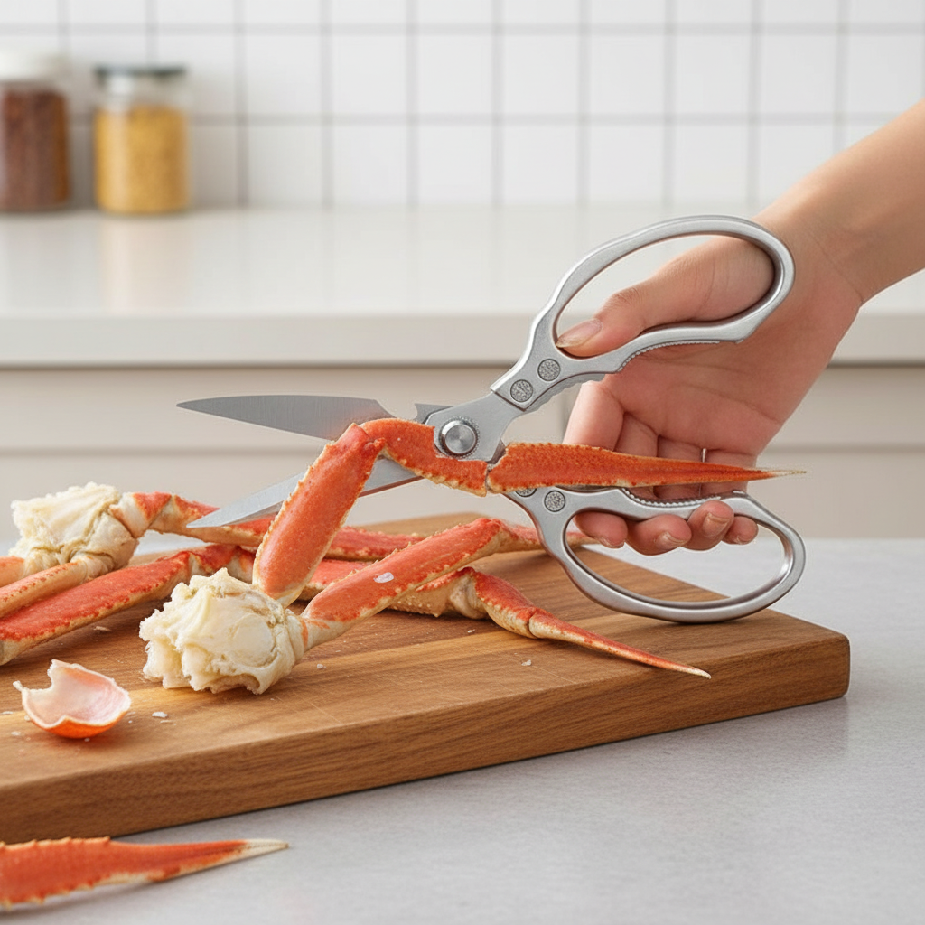 Kitchen Shears | Japanese Stainless Steel | Sharp Blades & Ergonomic Grip | 23 cm