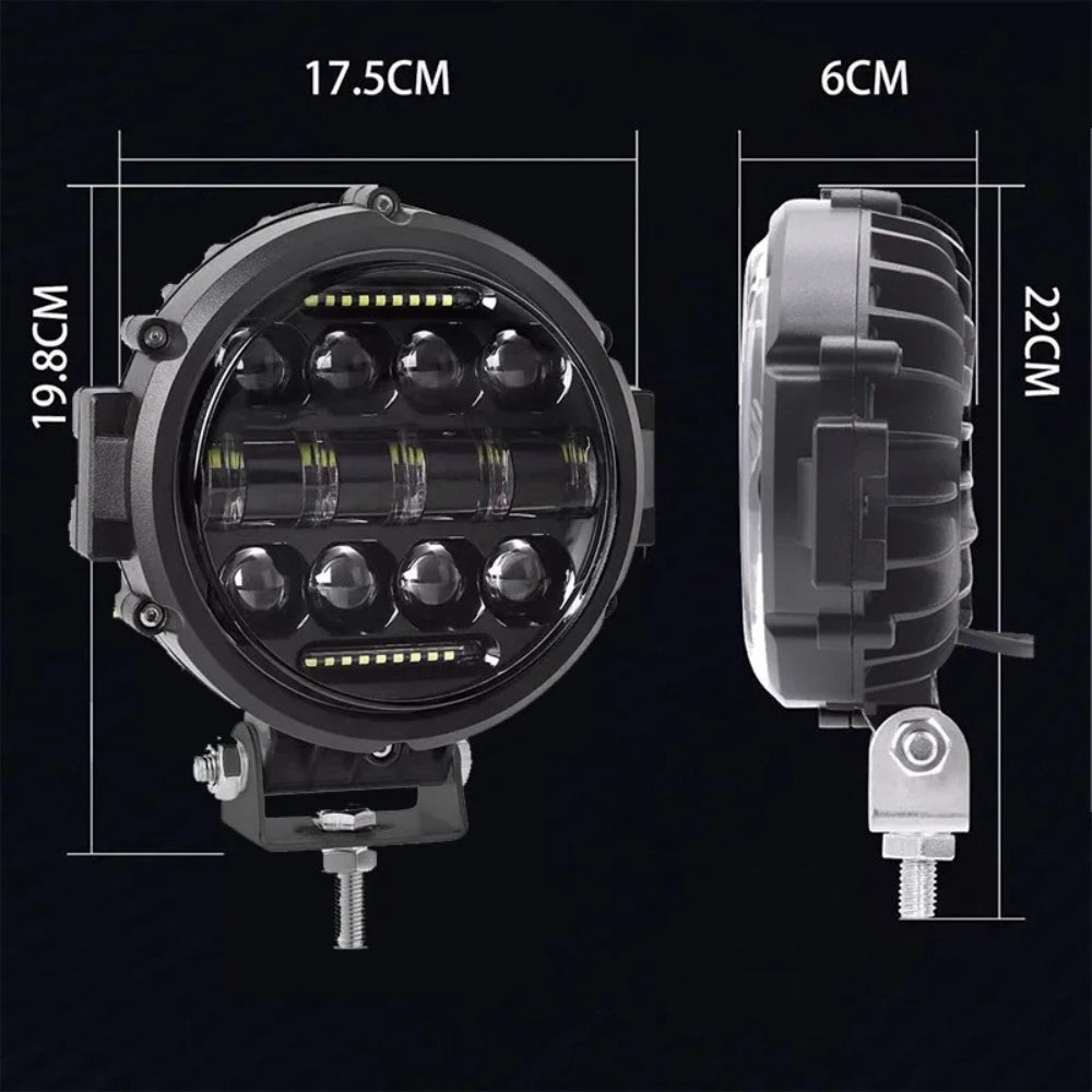 LED Driving Light for Car & 4x4 | Long-Range Spotlight | Aluminum Housing & Mountable