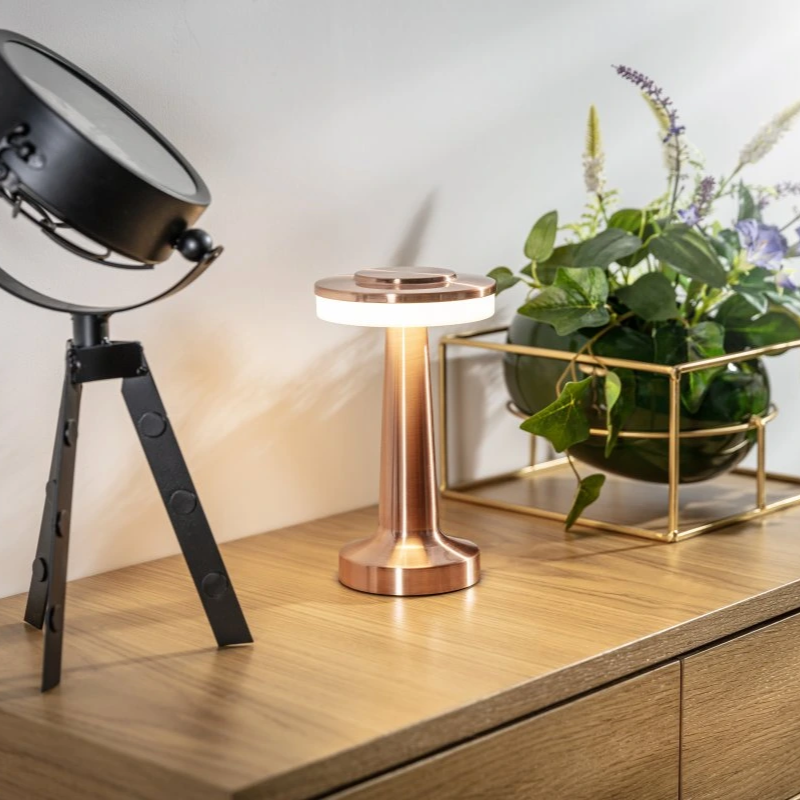 LED Table Lamp | Slim Metal Design | Dimmable & Color-Change | Up to 12-Hour Battery Life