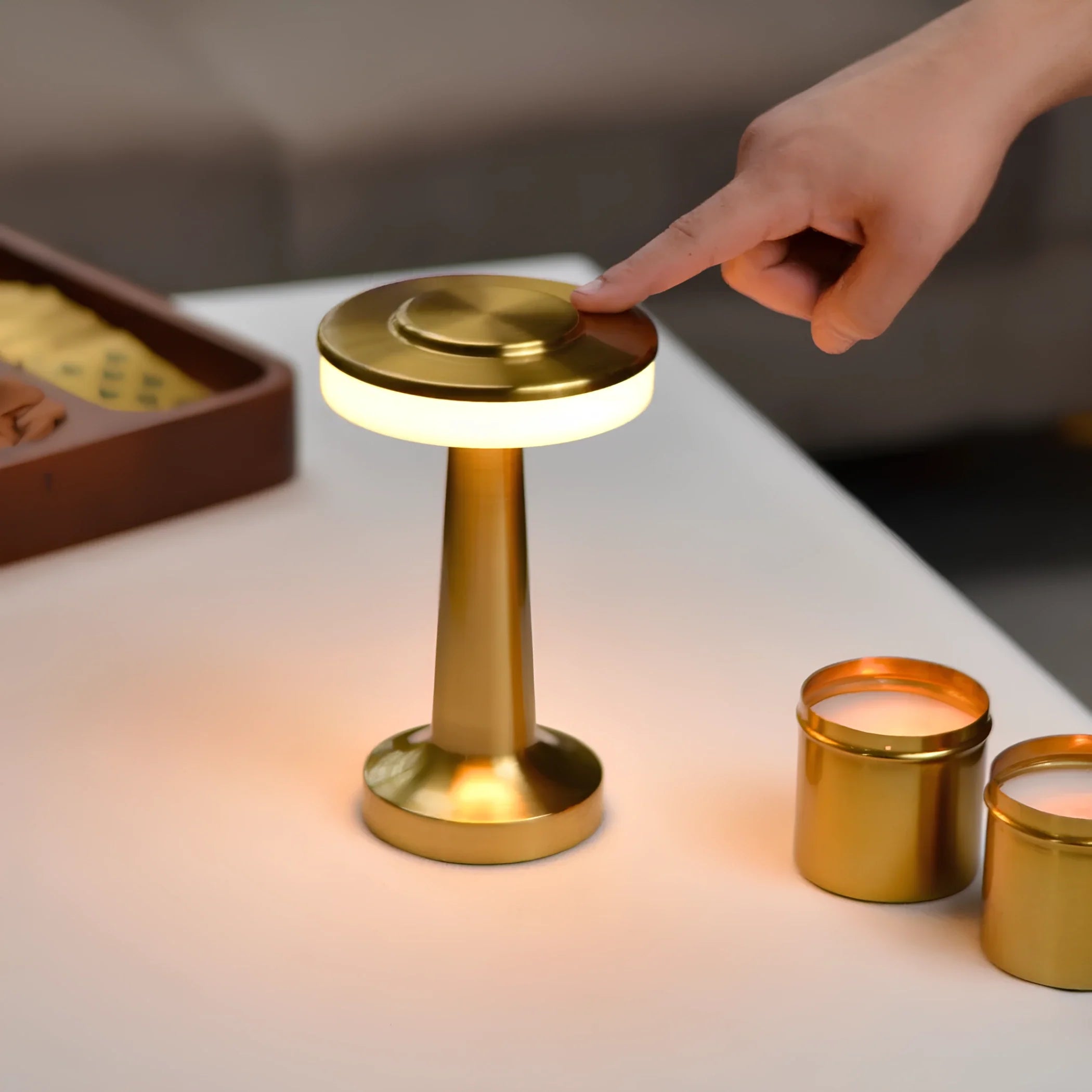 LED Table Lamp | Slim Metal Design | Dimmable & Color-Change | Up to 12-Hour Battery Life