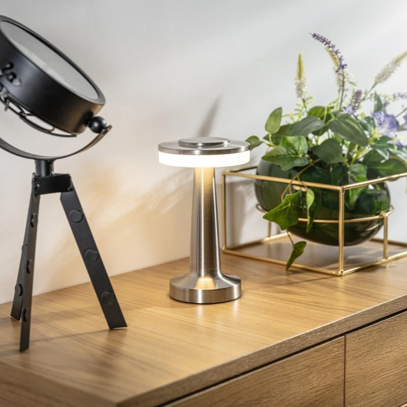 LED Table Lamp | Slim Metal Design | Dimmable & Color-Change | Up to 12-Hour Battery Life