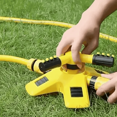 Lawn Sprinkler for Large Gardens | 360° Rotating | Multi-Angle Nozzles