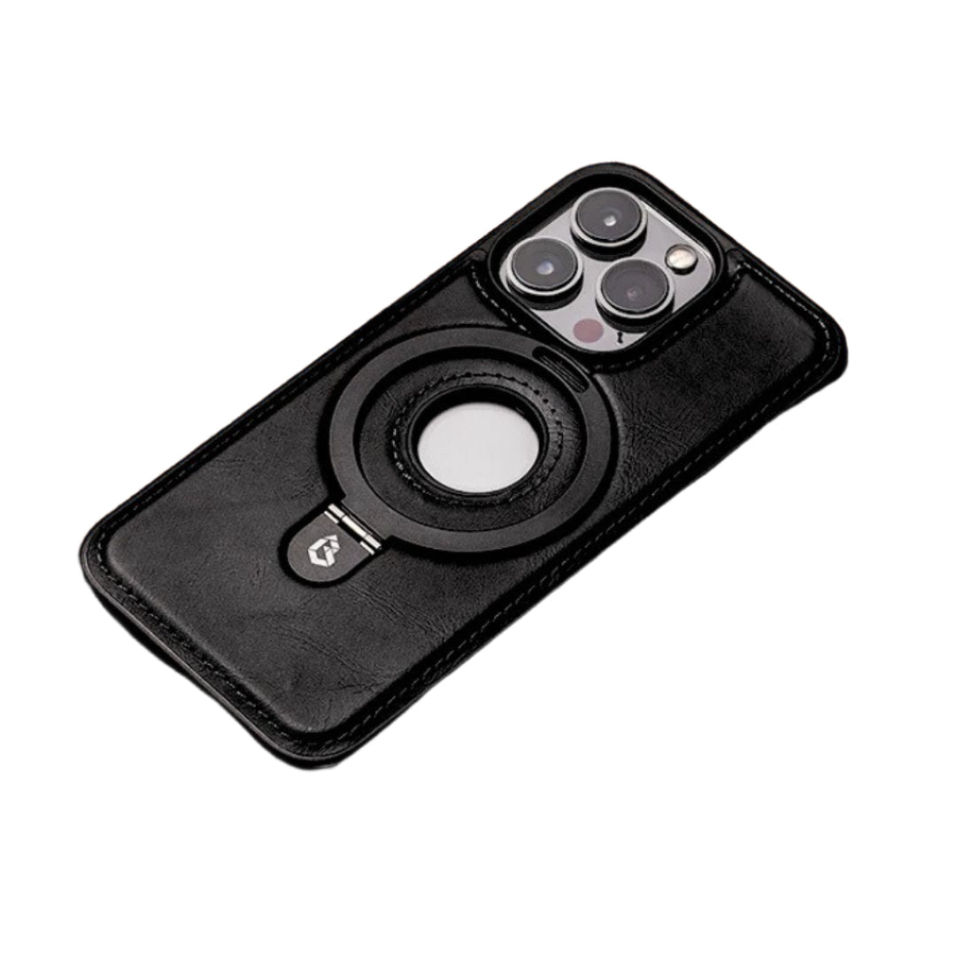 Leather Phone Case | Magnetic Wireless Charging Compatible | O-Ring Grip & 10ft Drop Protection