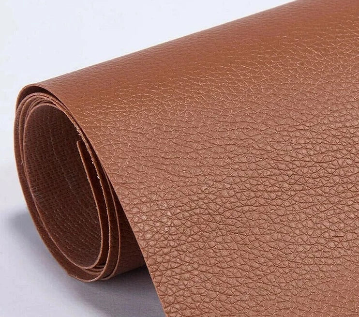 Leather Repair Patch | Self-Adhesive Waterproof | Large Cut-to-Size Faux Leather 19.7×54.3 in