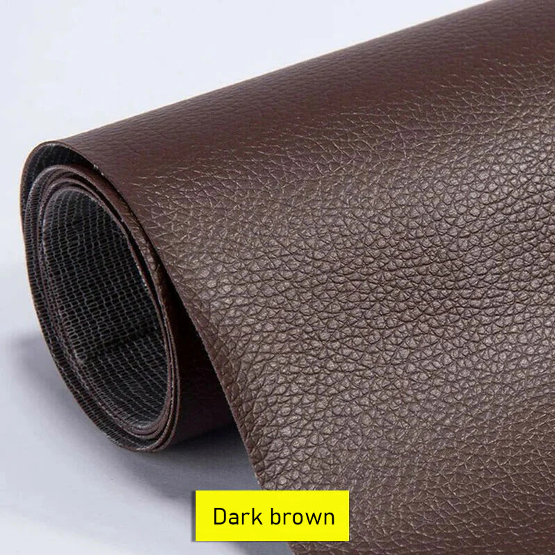 Leather & Vinyl Repair Patch | Self-Adhesive Cuttable Sheet | Faux Leather, Multiple Colors